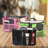 Multiple Pockets Cosmetic/Purse Organizer Bag Storage & Organization - Tophatter Daily Deals