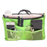 Multiple Pockets Cosmetic/Purse Organizer Bag Green Storage & Organization - Tophatter Daily Deals