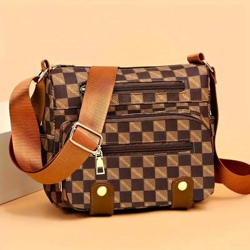 Multiple Pockets Trendy Plaid Crossbody Bag Handbags & Wallets - Tophatter Daily Deals