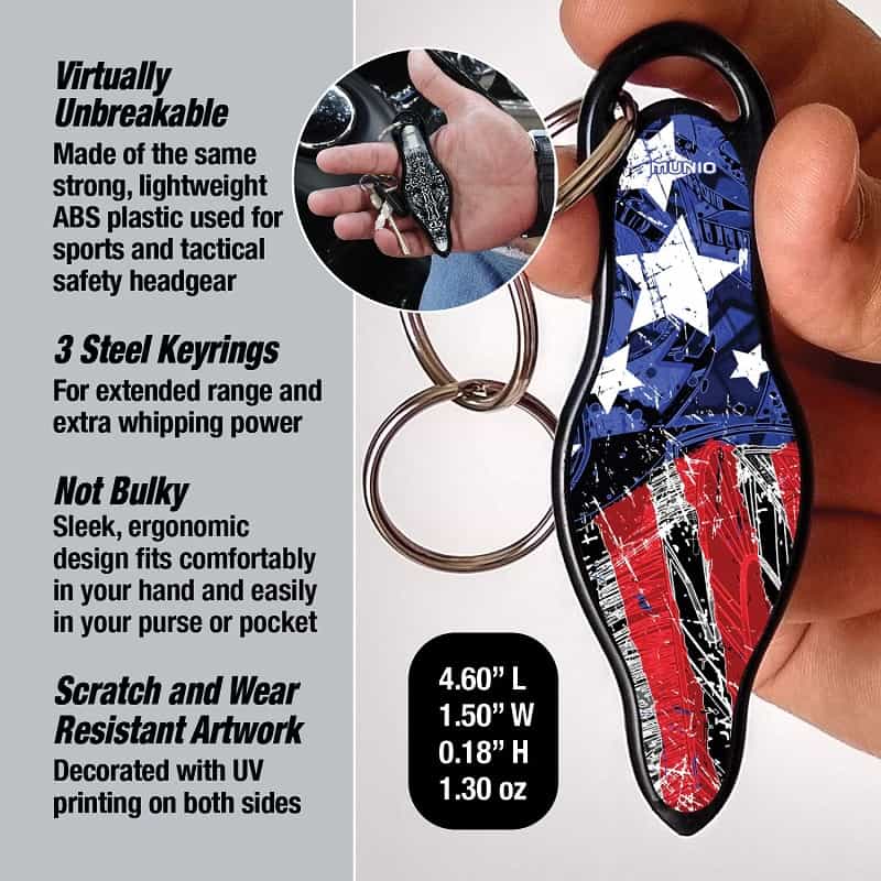 Munio Pink Paisley Self Defense Key Ring Impact Self Defense - Tophatter Daily Deals