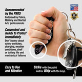 Munio Pink Paisley Self Defense Key Ring Impact Self Defense - Tophatter Daily Deals