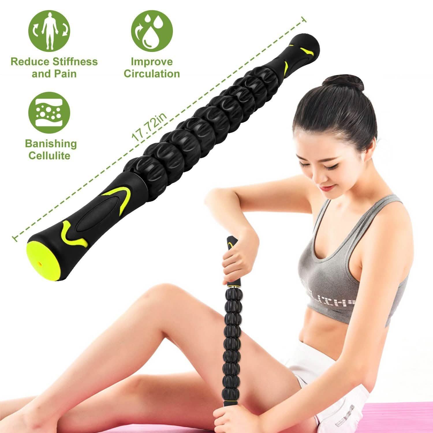 Muscle Roller Massage Stick Body Physical Therapy Health & Wellness - Tophatter Daily Deals