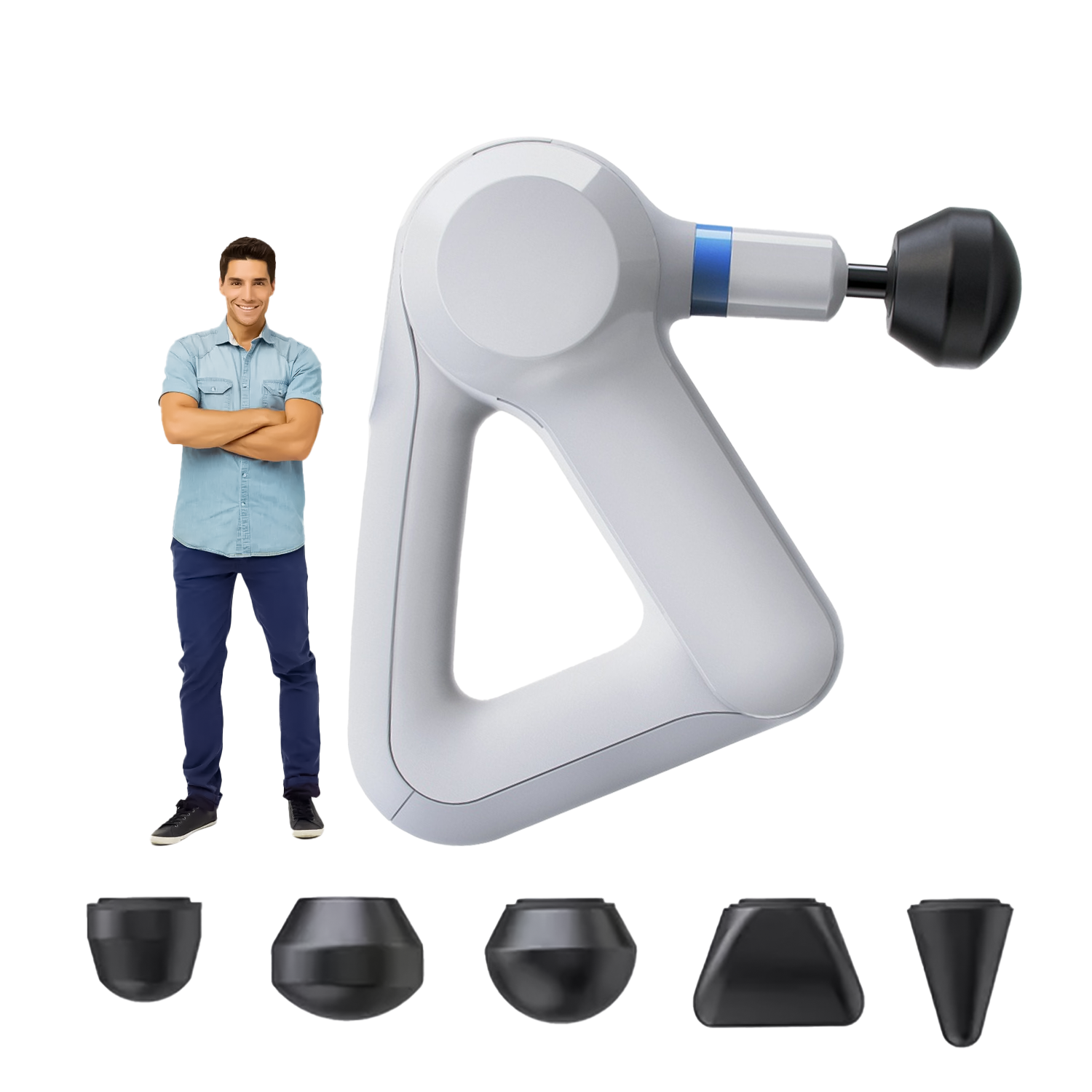 Muscle Massager Gun – Deep Tissue Percussion Massage Gun for Recovery & Pain Relief Muscle massager gun - Tophatter Daily Deals