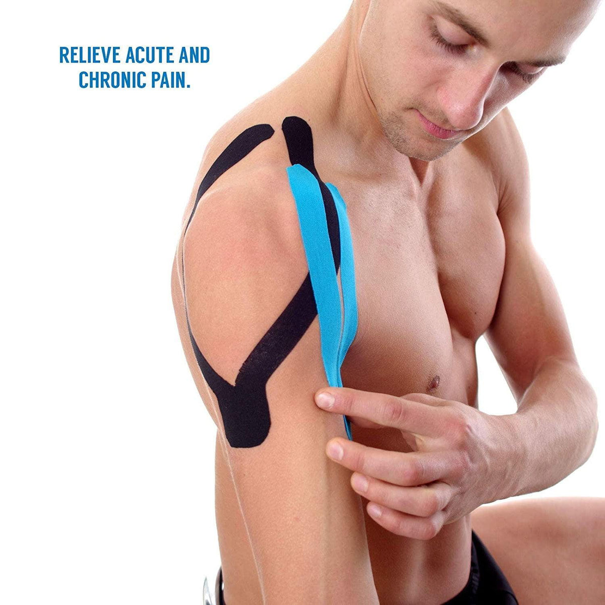 Muscle Kinesiology Tape - Physio Knee Support Recovery Muscle Sports Tape 5m Roll of Elastic Muscle Support Tape for Exercise, Sports & Injury Recovery Health Care - Tophatter Daily Deals
