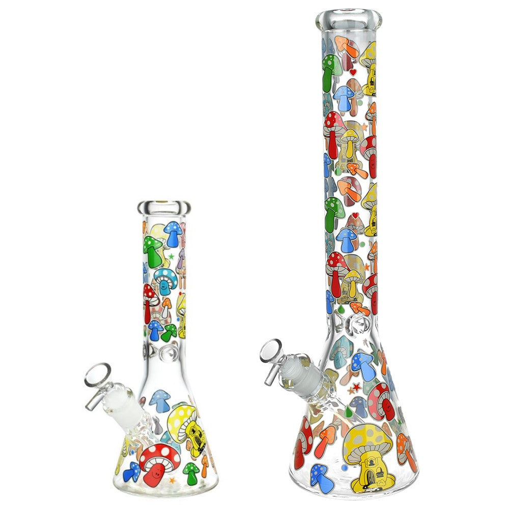 Mushroom Afterglow Beaker Bong Bongs - Tophatter Daily Deals