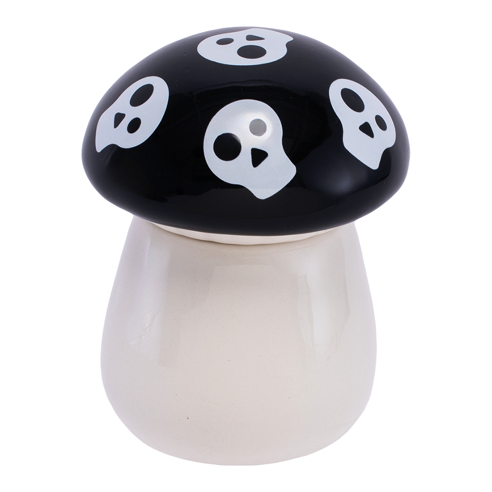 Mushroom Skull Ceramic Stash Jar Stash Jars - Tophatter Daily Deals
