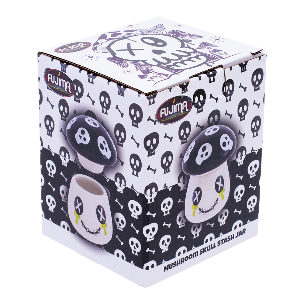 Mushroom Skull Ceramic Stash Jar Stash Jars - Tophatter Daily Deals