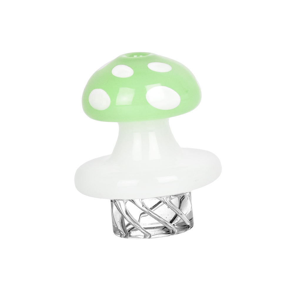 Mushroom Vortex Carb Cap Opaque Green Glass Carb Caps - Tophatter Daily Deals