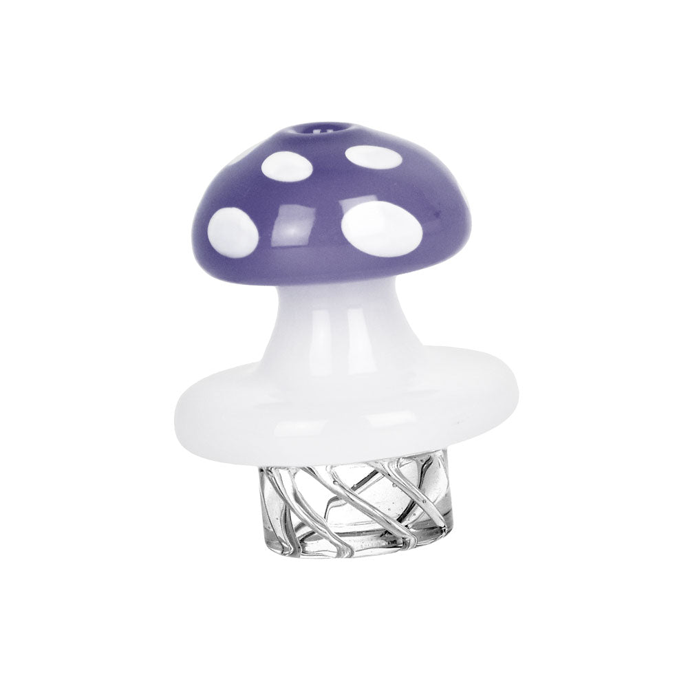 Mushroom Vortex Carb Cap Opaque Purple Glass Carb Caps - Tophatter Daily Deals