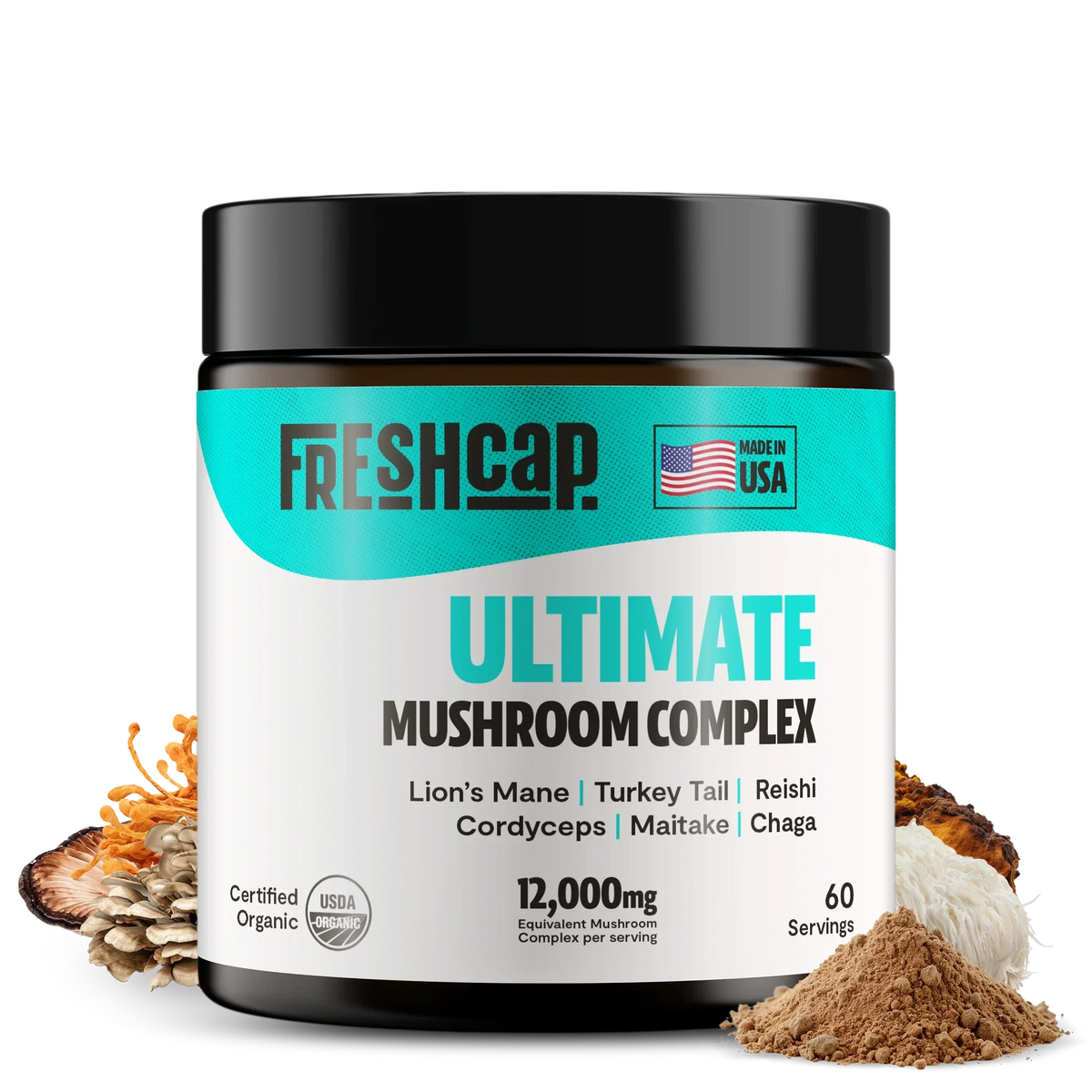 Organic Mushroom Extract Powder Blend Default Title Health & Wellness - Tophatter Daily Deals