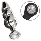 Star Fucker Beaded Plug With Stretchy Black Silicone Dual Enhancer and Silver Metal Probe > Anal Range > Prostate Plugs - Tophatter Daily Deals