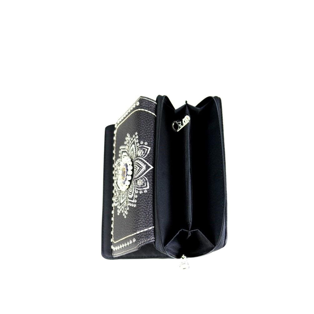Montana West® Brightly Beaded Multi Color Concho Concealed Carry Purse Firearm Handbag Wallet Set Handgun Purses - Tophatter Daily Deals