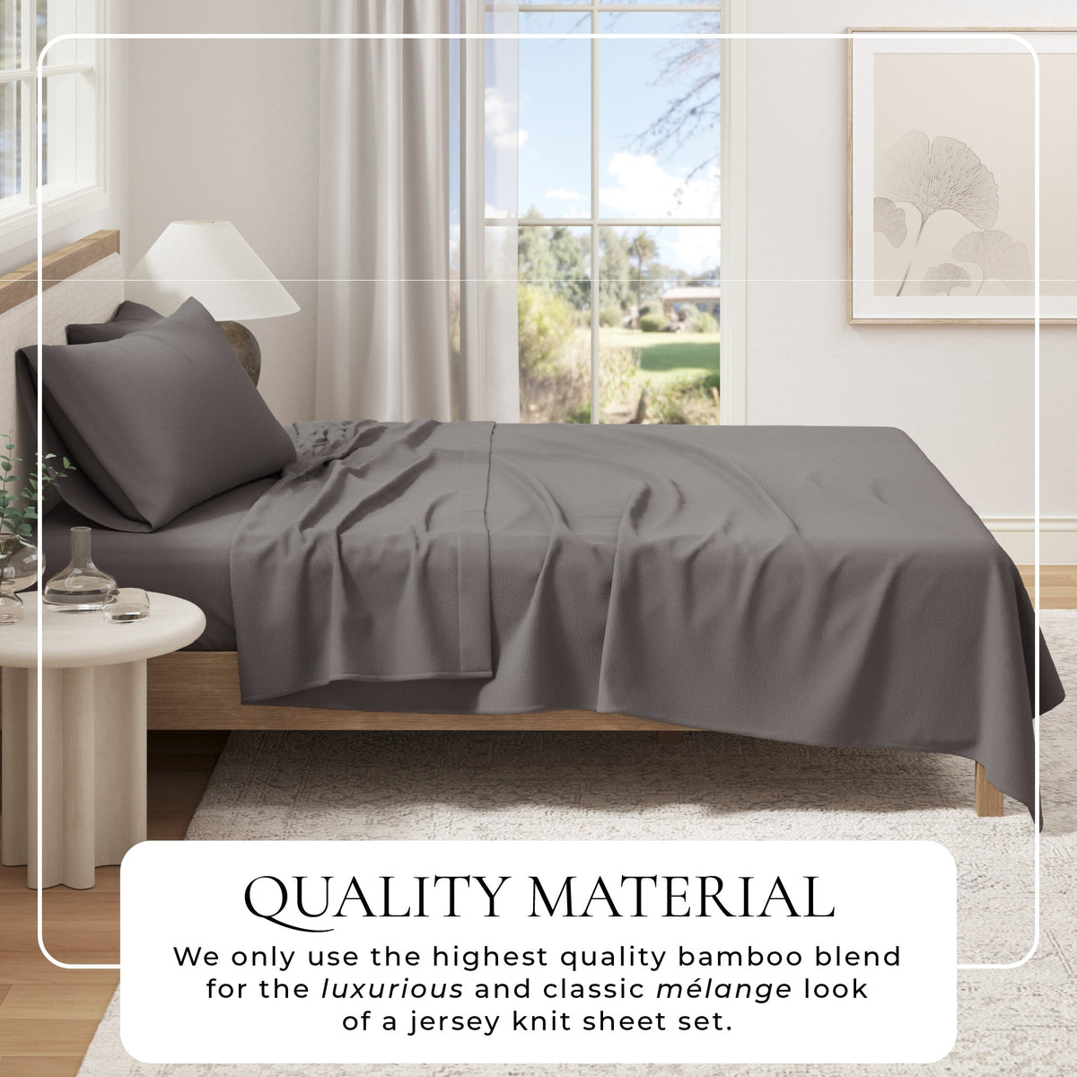 Viscose from Bamboo & Cotton Blend Jersey Knit Sheets Bedding - Tophatter Daily Deals