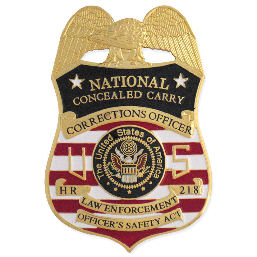 MX - Corrections Officer National Concealed Carry Badge - Tophatter's Weapons'N'Deals Badges - Tophatter Daily Deals