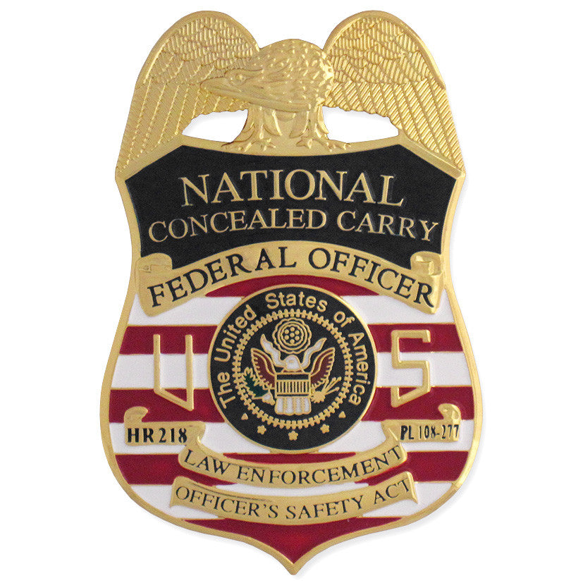 MX - Federal Officer National Concealed Carry Badge - Tophatter's Weapons'N'Deals Badges - Tophatter Daily Deals