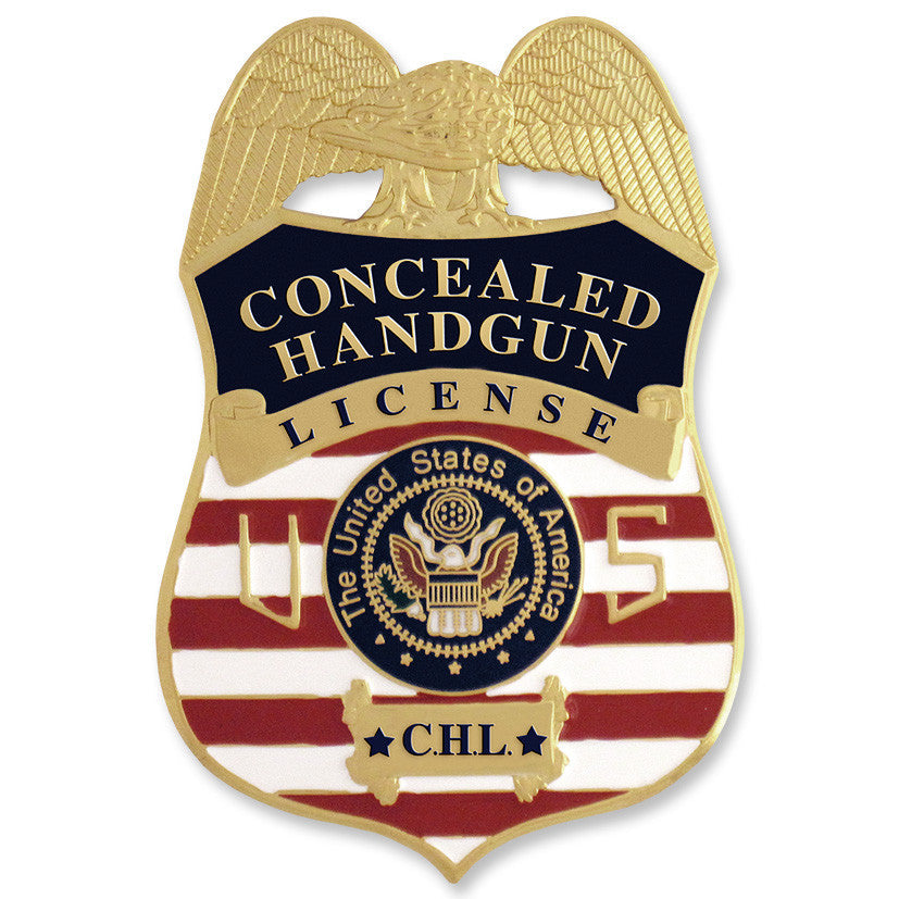 MX - Concealed Handgun License Badge - Tophatter's Weapons'N'Deals Badges - Tophatter Daily Deals