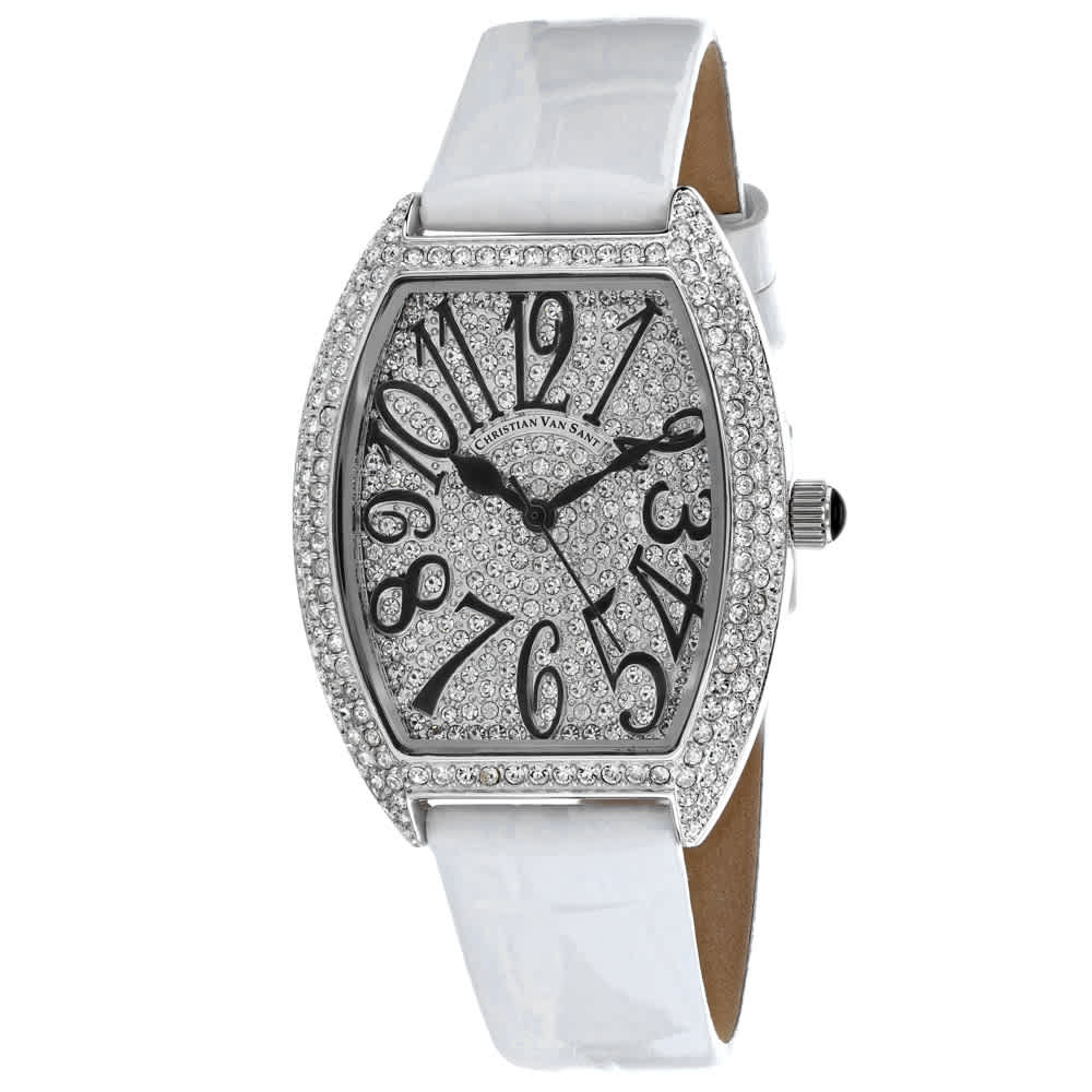Christian Van Sant Women's Elegant // CV4821W White Watches - Tophatter Daily Deals
