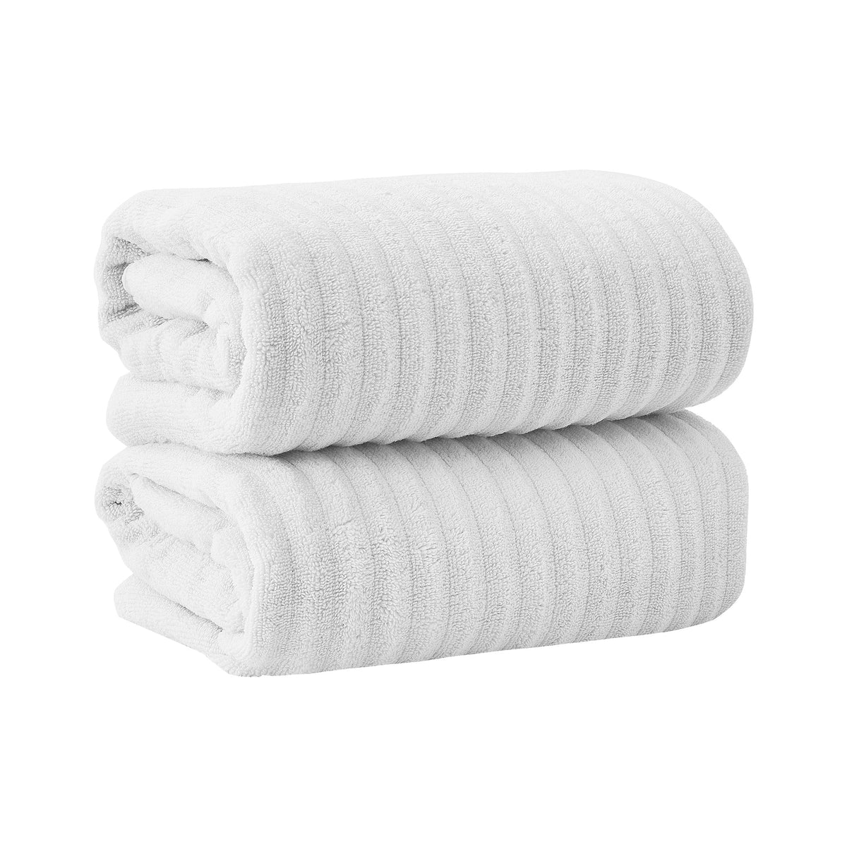 Luxury Combed Cotton Bath Towel Set - Karina Collection Bath Sheet (Pack of 2) White Bath - Tophatter Daily Deals
