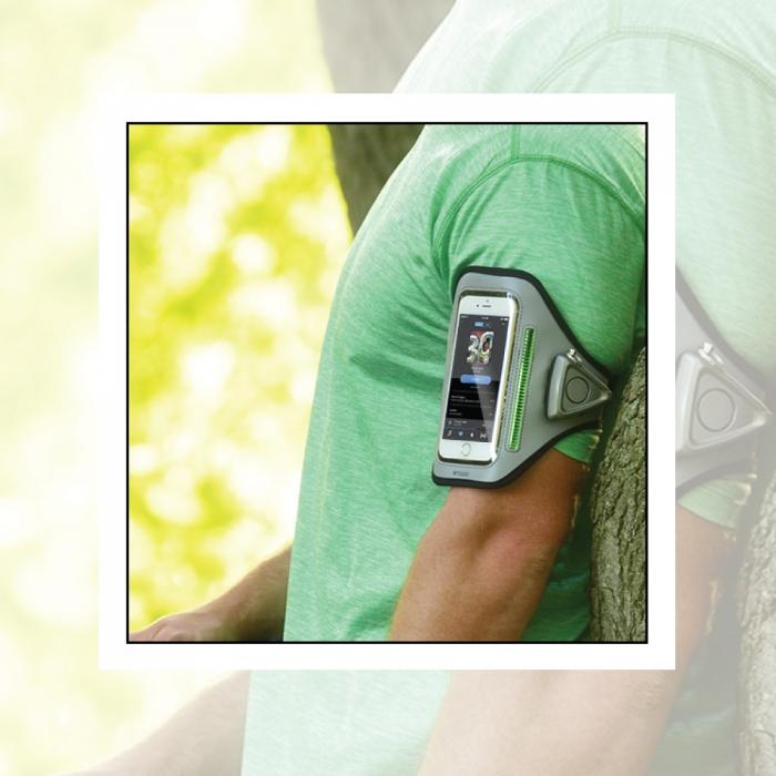 MYGUARD SPORT LED Armband & Safety Alarm with Phone Holder Phone Holder - Tophatter Daily Deals