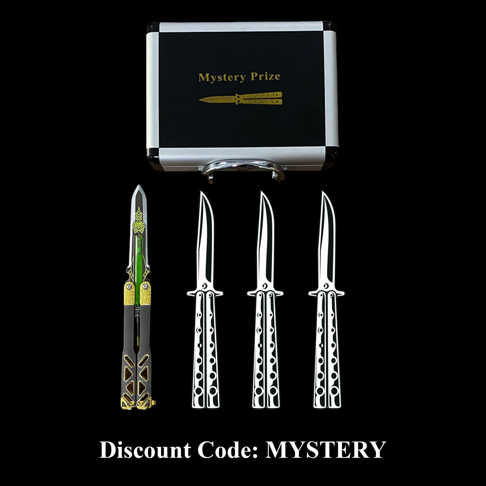 Super Worth 4 In 1 Balisong Mystery Prize Box Balisongs Mystery Box - Tophatter Daily Deals