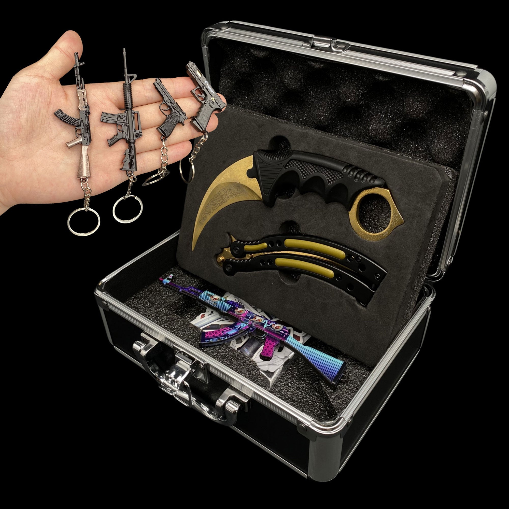 CSGO Mystery Box IRL Rare Skin Knife High End Aluminum Alloy Gift Box - Tophatter Daily Deals