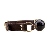 Bound Nubuck Leather Solid Ball Gag – Durable Leather Ball Gag > Bondage Gear > Gags and Bits - Tophatter Daily Deals