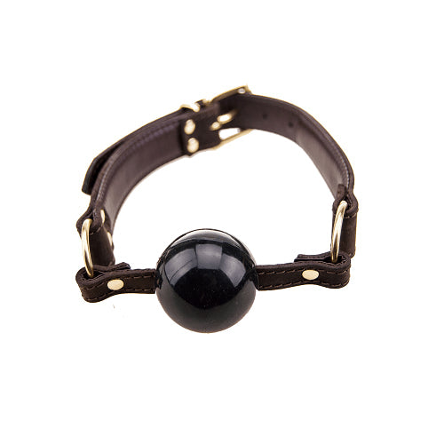 Bound Nubuck Leather Solid Ball Gag – Durable Leather Ball Gag > Bondage Gear > Gags and Bits - Tophatter Daily Deals