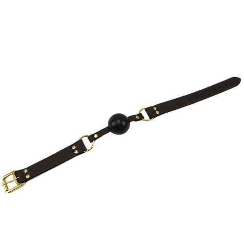 Bound Nubuck Leather Solid Ball Gag – Durable Leather Ball Gag > Bondage Gear > Gags and Bits - Tophatter Daily Deals