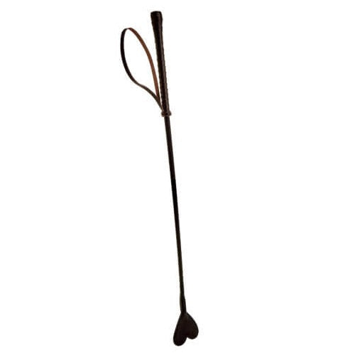 Bound Nubuck Leather Heart-Shaped Crop – Durable Leather Crop with Dual-Sided Tip > Bondage Gear > Crops - Tophatter Daily Deals