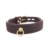 BOUND Nubuck Leather Choker with O Ring – Adjustable BDSM Collar > Bondage Gear > Collars & Leashes - Tophatter Daily Deals