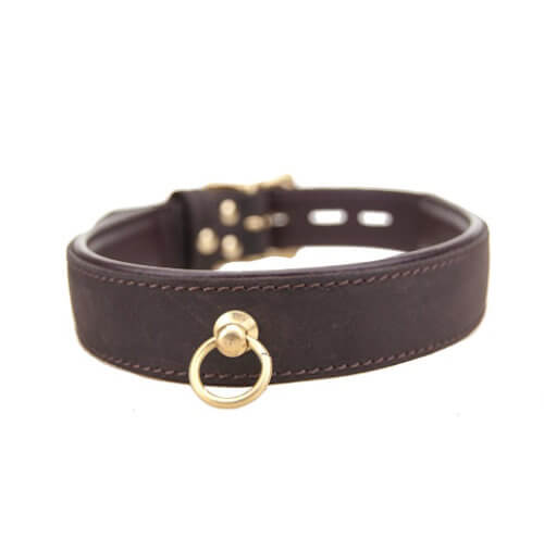 BOUND Nubuck Leather Choker with O Ring – Adjustable BDSM Collar > Bondage Gear > Collars & Leashes - Tophatter Daily Deals