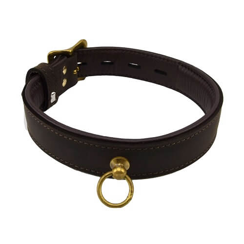 BOUND Nubuck Leather Choker with O Ring – Adjustable BDSM Collar > Bondage Gear > Collars & Leashes - Tophatter Daily Deals