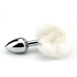 Furry Fantasy Bunny Tail – Small Teardrop Metal Butt Plug > Anal Range > Tail Butt Plugs - Tophatter Daily Deals