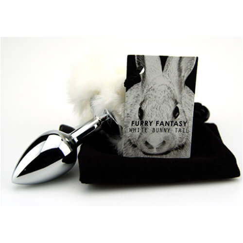 Furry Fantasy Bunny Tail – Small Teardrop Metal Butt Plug > Anal Range > Tail Butt Plugs - Tophatter Daily Deals