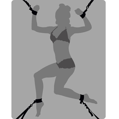 Loving Joy Under the Mattress Restraint System – Soft Cuff Restraint Set > Bondage Gear > Bed Restraints - Tophatter Daily Deals