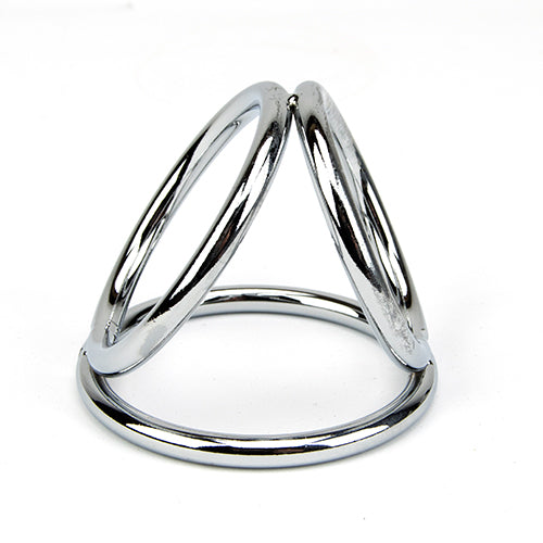 Bound to Please Triple Cock and Ball Ring – Rigid Metal Cock and Ball Ring > Cock Ring > Metal - Tophatter Daily Deals