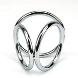 Bound to Please Triple Cock and Ball Ring – Rigid Metal Cock and Ball Ring > Cock Ring > Metal - Tophatter Daily Deals