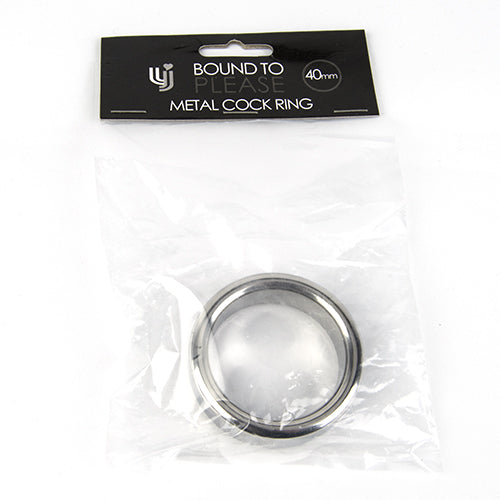 Bound to Please Metal Cock and Ball Ring 40mm – Rigid Metal Cock Ring > Cock Ring > Metal - Tophatter Daily Deals