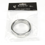 Bound to Please Metal Cock and Ball Ring 50mm – Rigid Metal Cock Ring > Cock Ring > Metal - Tophatter Daily Deals