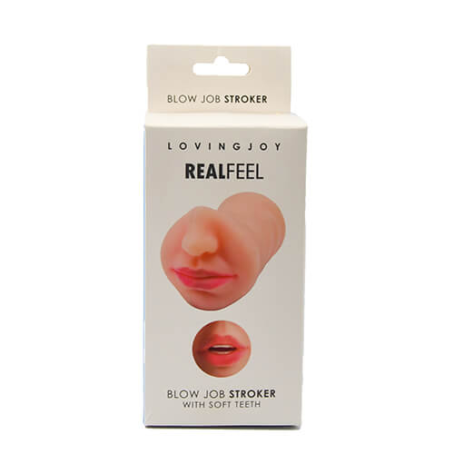 Loving Joy Real Feel Blow Job Stroker – 12cm Soft Teeth Stroker > Sex Toys For Men > Masturbators > Manual - Tophatter Daily Deals
