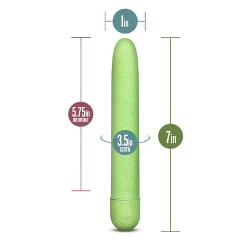 Gaia Eco (Green) – Eco-Friendly Slim Vibrator > Vibrators > Standard Vibrators - Tophatter Daily Deals