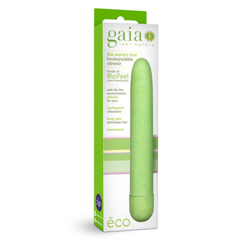 Gaia Eco (Green) – Eco-Friendly Slim Vibrator > Vibrators > Standard Vibrators - Tophatter Daily Deals