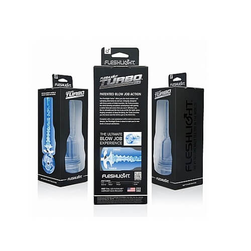 Fleshlight Turbo Thrust Blue Ice – Male Masturbator Sleeve > Sex Toys For Men > Masturbators > Manual - Tophatter Daily Deals