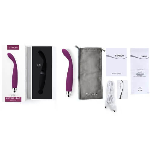 Svakom Cici – Waterproof Small Flexible Head Vibrator > Sex Toys For Ladies > Clitoral Vibrators and Stimulators - Tophatter Daily Deals