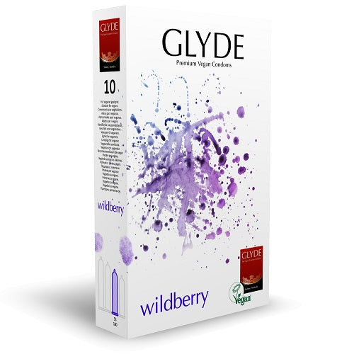 Glyde Ultra Wildberry Flavour (Violet) – Vegan Lubricated Condoms 10 Pack > Essentials > Condoms - Tophatter Daily Deals