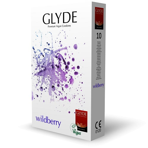 Glyde Ultra Wildberry Flavour (Violet) – Vegan Lubricated Condoms 10 Pack > Essentials > Condoms - Tophatter Daily Deals