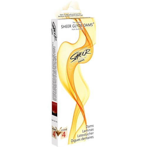 Sheer Glyde Vegan Dams Wildberry Flavour 4 Pack – Barrier Latex Sheets > Essentials > Condoms - Tophatter Daily Deals