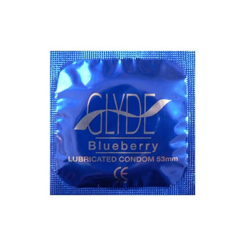 Glyde Ultra Blueberry Flavor (Violet) – Vegan Lubricated Condoms 180mm Length 53mm Width 100 Pack > Essentials > Condoms - Tophatter Daily Deals