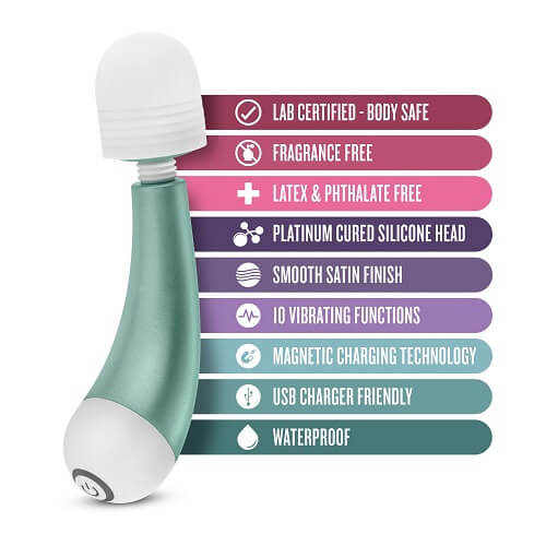 Noje W3 Sage 5.25 Inch Vibrating Pleasure Wand > Sex Toys > Mini Massagers - Tophatter Daily Deals