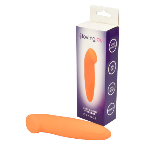 Loving Joy Mini G-Spot Vibrator (Orange) – Waterproof Small Vibrator > Sex Toys For Ladies > Clitoral Vibrators and Stimulators - Tophatter Daily Deals